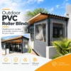 Outdoor Pvc Roller Blinds 16 blinds direct outdoor pvc roller blinds advertisement