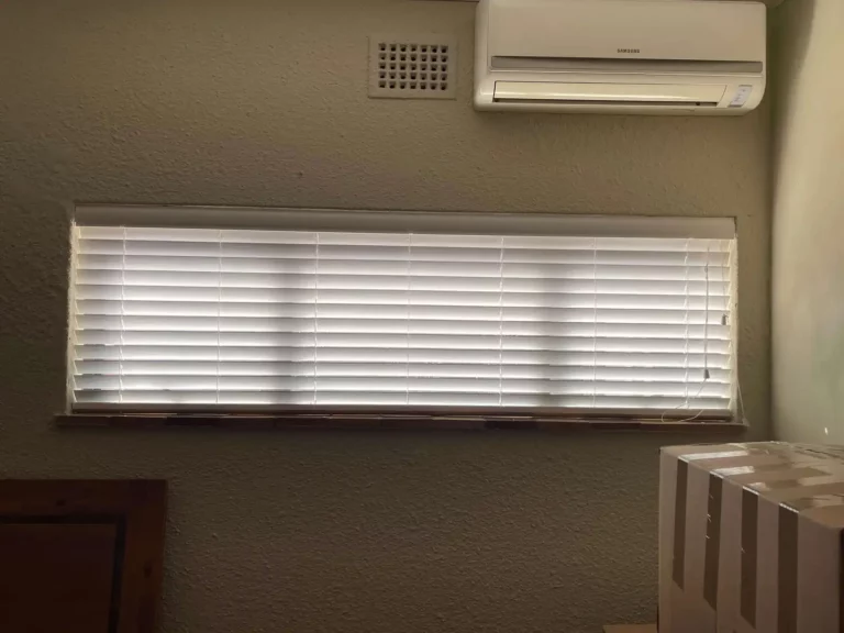customer blinds installation - plaswood - white - timeless - smooth finish (white)