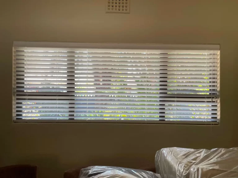 customer blinds installation - plaswood - white - timeless - smooth finish (white)