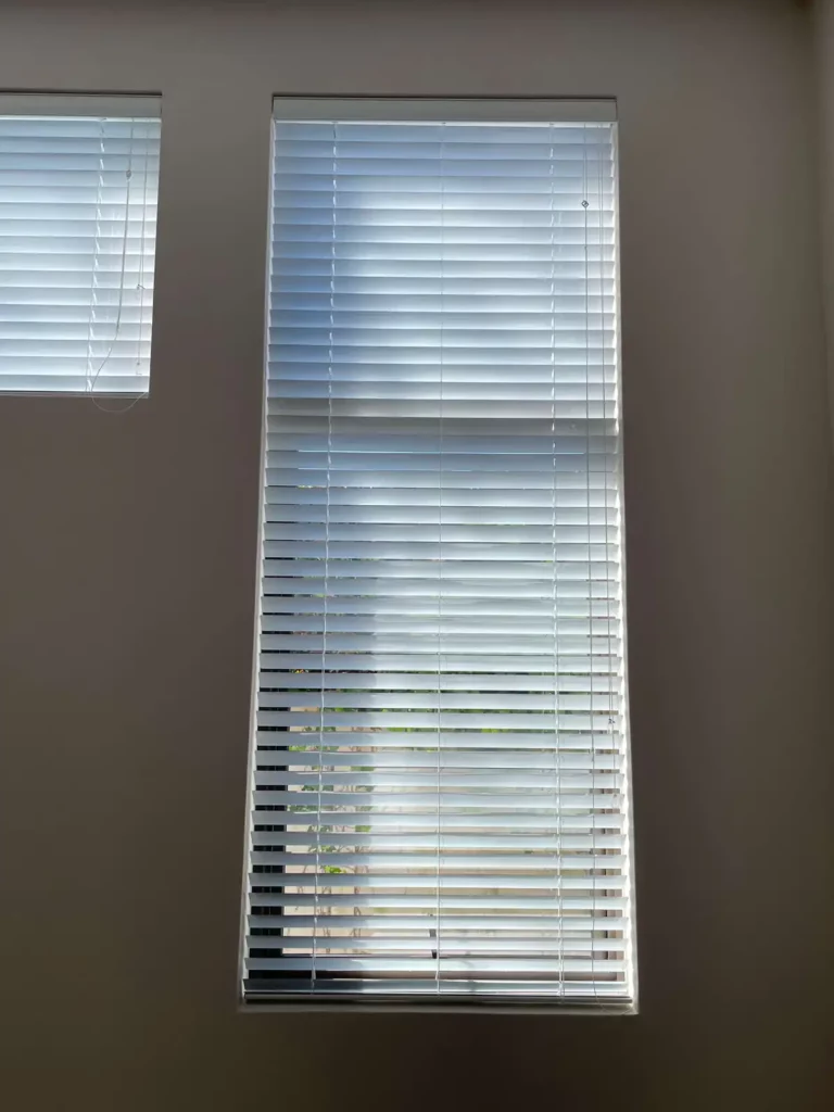 customer blinds installation - plaswood - white - timeless - smooth finish (white)