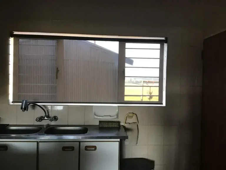 light filtering roller blind white grey kitchen