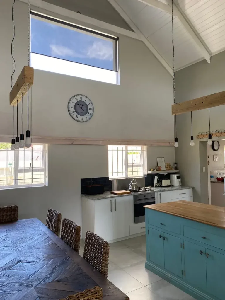 light filtering roller blind charcoal kitchen