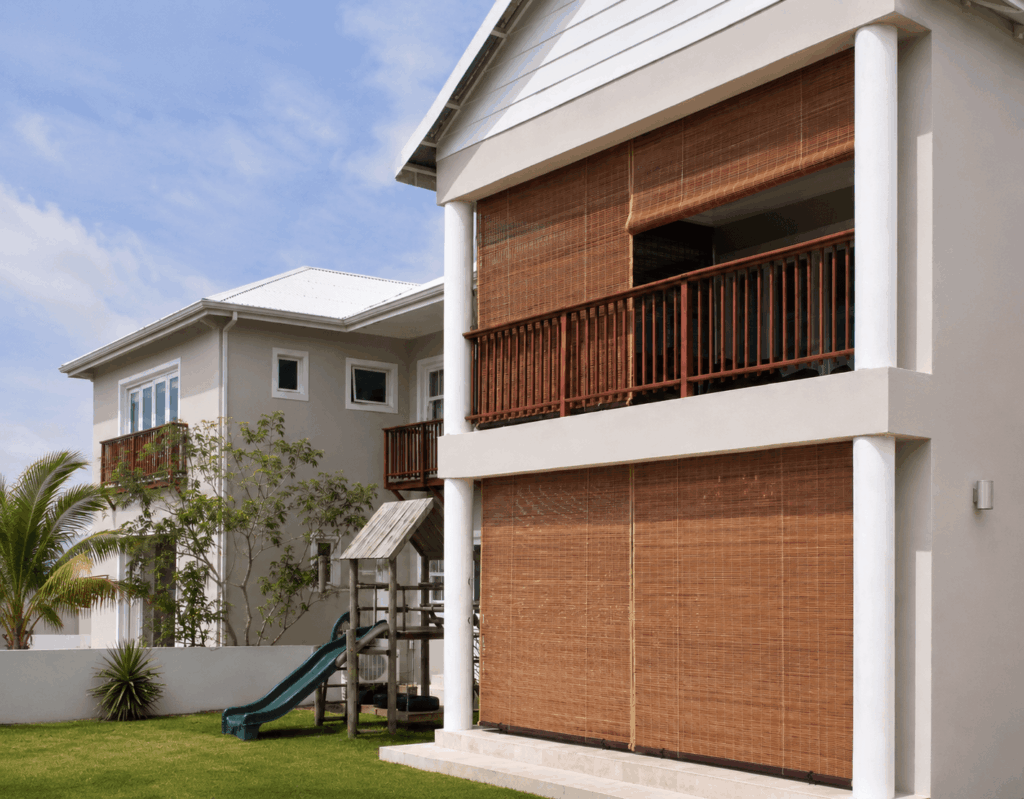 outdoor bamboo roller blind blinds direct